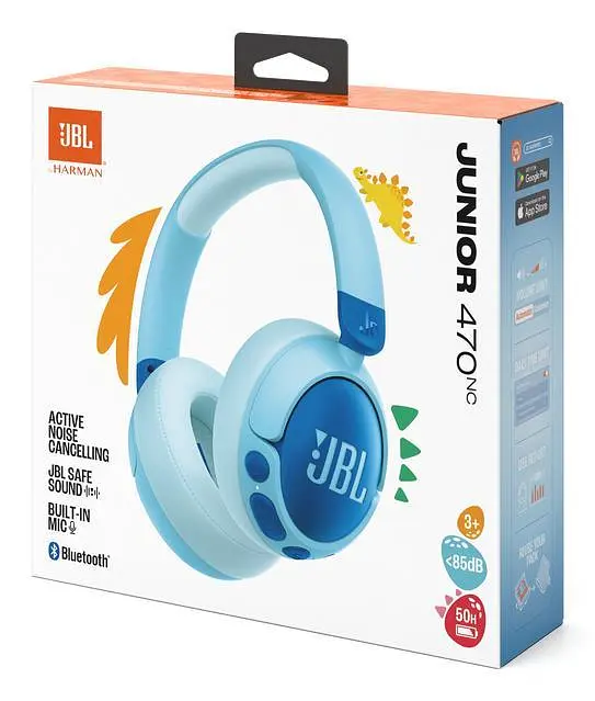 Бездротові навушники JBL Junior 470NC JBLJR470NCBLU Blue - фото 7