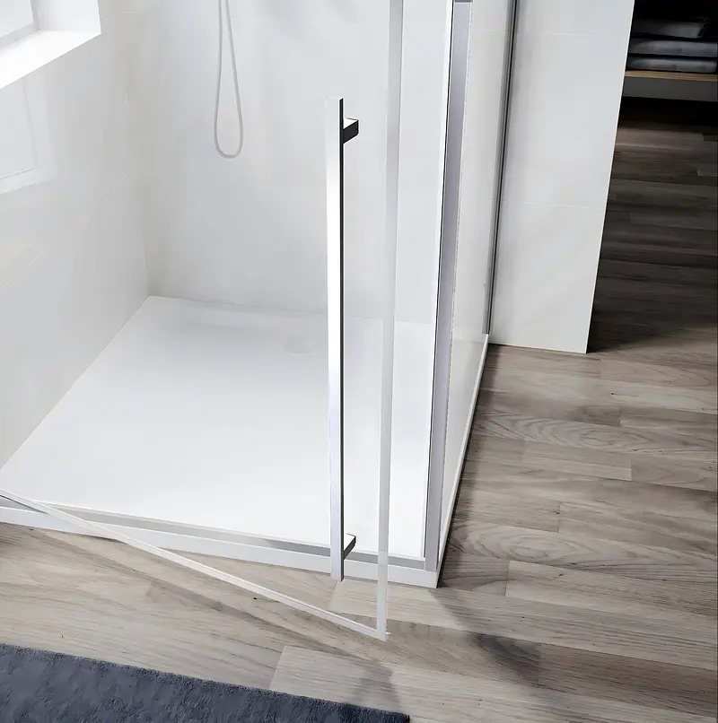 Душова кабіна без піддону Koer SR SC08-90x90x200-TR-01 прозоре скло Easy Clean 6 мм, хром KR5371, Універсальна, прозорий, хром - фото 3
