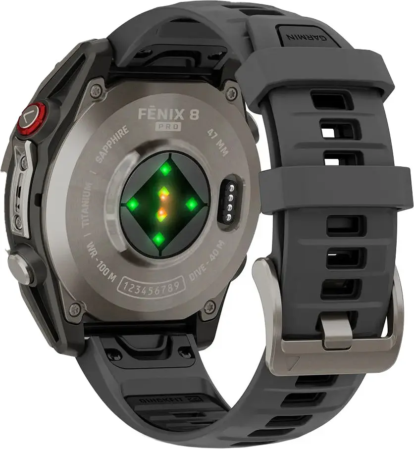 Смарт-годинник Garmin Fenix 8 Pro 47 mm AMOLED Titanium with Graphite/Black (010-03198-10/11) - фото 2