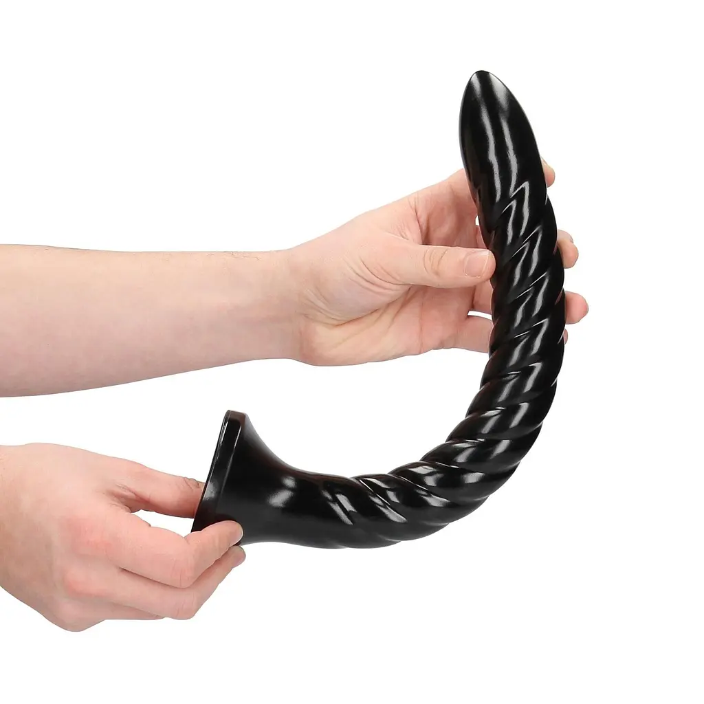 Фалоімітатор Ouch! Swirled Anal Snake 12'', 34.9 см (чорний) - фото 3