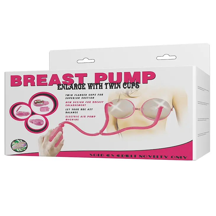 Вакуумна помпа для грудей - Breast Pump Enlarge With Twin Cups Vibrating - фото 8