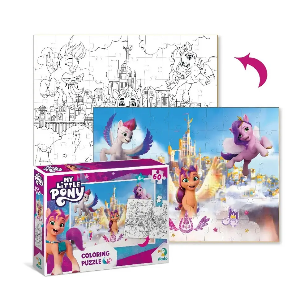 Дитячі Пазли 2 в 1 My Little Pony "Пригоди у палаці" DoDo 200135 60 елементів - фото 2