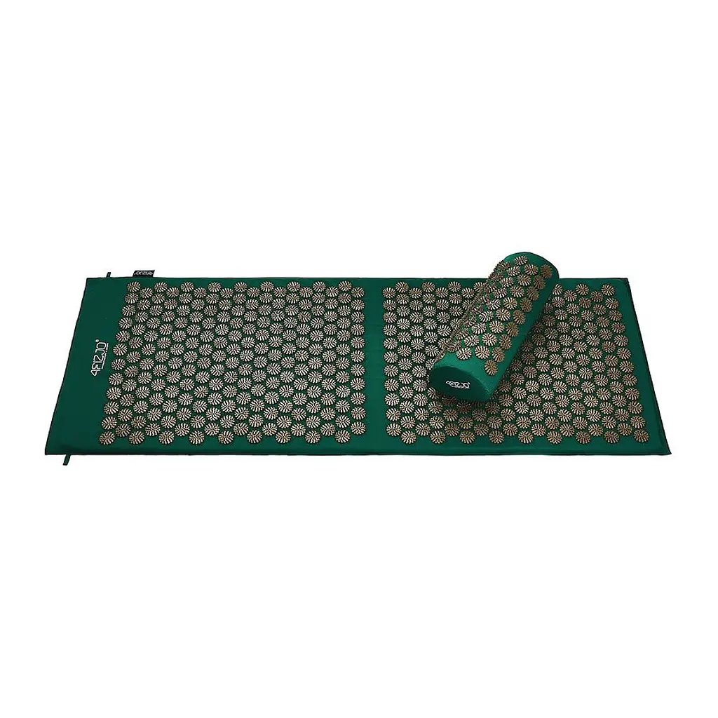 Килимок акупунктурний 4FIZJO Аплікатор Кузнєцова з валиком 128 x 48 см Navy Green/Gold 4FJ0289 (P-5907739313317) - фото 4