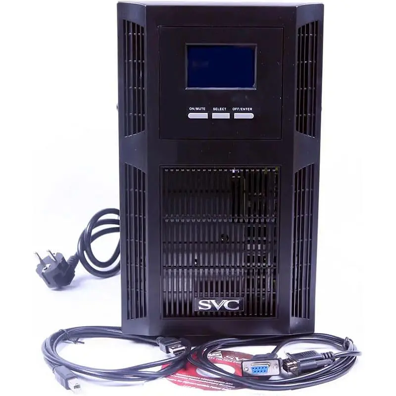 Джерело безперебійного живлення SVC 3000 ВА / 3000 Вт / 9 А*ч (PT-3KSB-LCD) - фото 3