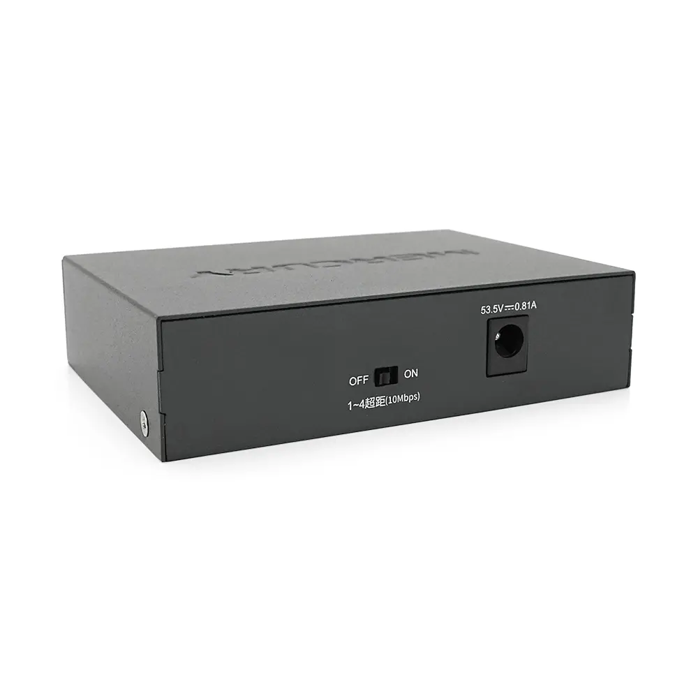 Комутатор POE 48V Mercury MS05CP 4 порти POE+1 порт Ethernet (Uplink ) 10/100 Мбіт/сек, БП в комплекті + перехідник - фото 7