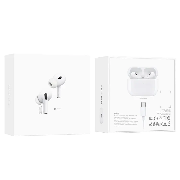 Наушники Borofone BW63 True wireless stereo headset White - фото 6