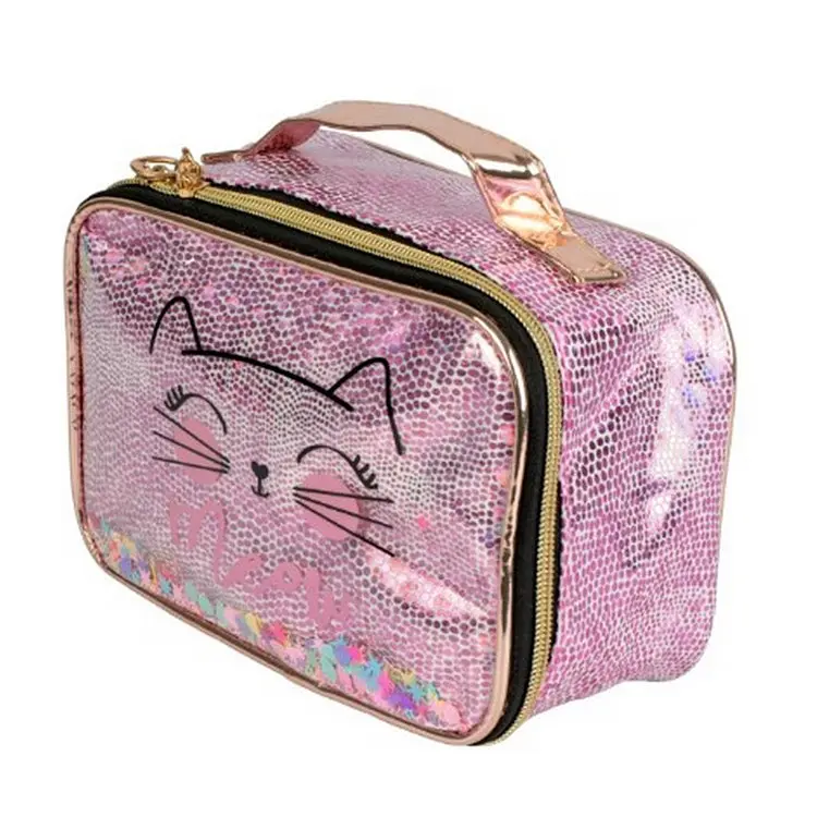 Детская косметичка с принтом "Кошка" Lukky T21398, 21x13x12 см - фото 2