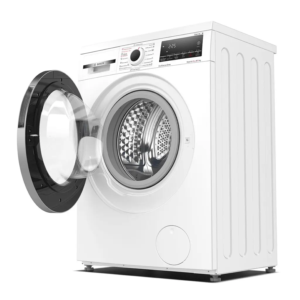 Прально-сушильна машина Bosch фронтальна, 8 (5) кг, 1400, A, 50см, дисплей, білий (WDS28460UA) - фото 2