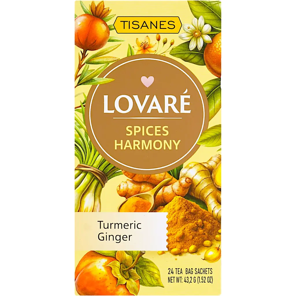 Чай Lovare Tisanes Spices Harmony бленд трав’яного чаю зі спеціями та плодами 43.2 г (24 шт. х 1.8 г) - фото 3