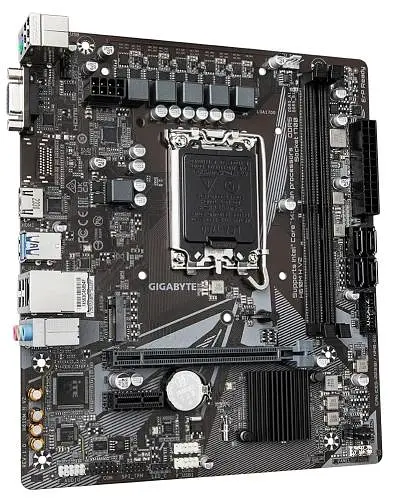 Материнская плата LGA1700, Gigabyte H610M H V2, H610, 2xDDR5, встроенная видеокарта (CPU), 4xSATA 3, 1xM.2, 1xPCI-E 4.0 x16, 1xPCI-E 3.0 x1, Realtek 7.1, Realtek GbE, 4xUSB3.2/8xUSB2.0, VGA/HDMI, MicroATX - фото 3