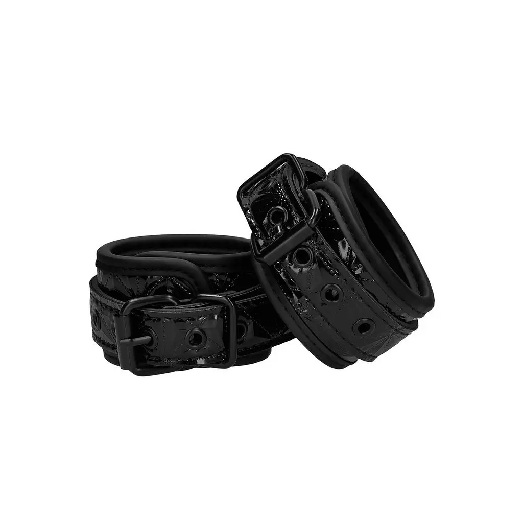 Наручники Ouch! Luxury Hand Cuffs (чорний) - фото 3