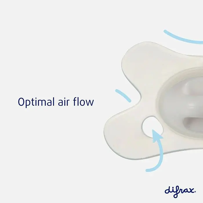 Пустышка силиконовая Difrax Natural Uni 0-6 мес. Raspberry (UN123 Raspberry) - фото 3