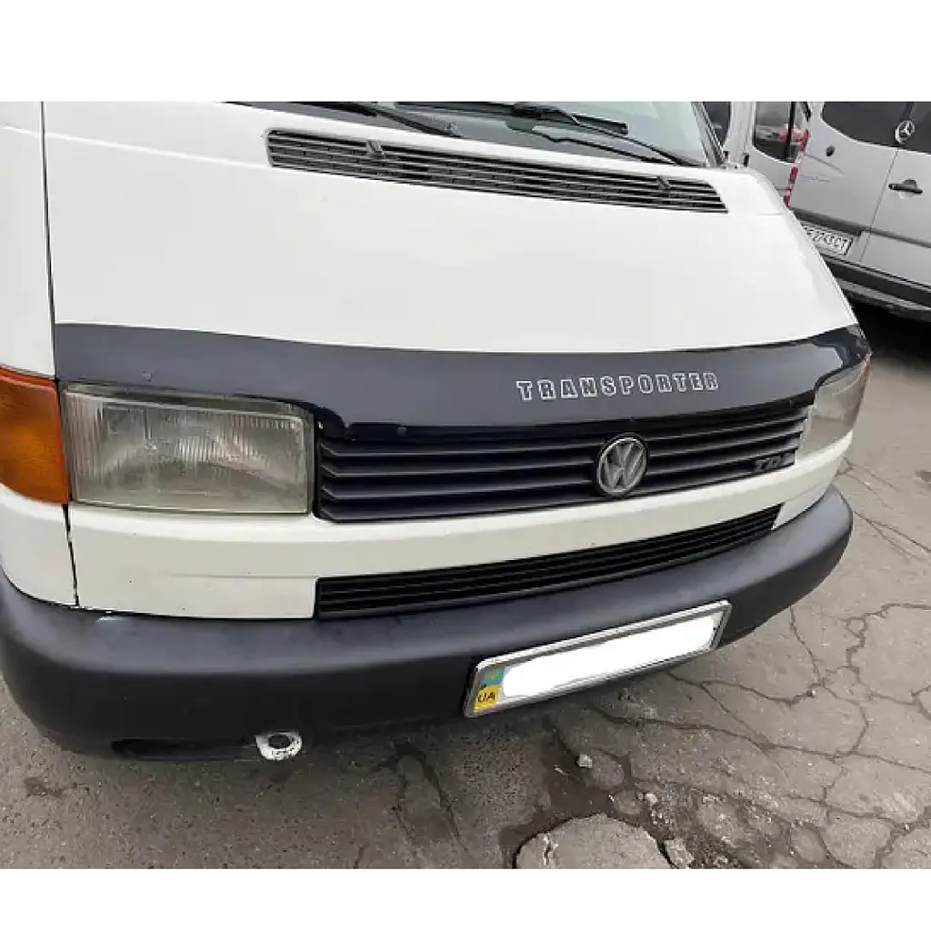 Дефлектор капоту мухобійка Volkswagen T4 1990-1998 Євро Кріплення (Vip Tuning) - фото 3