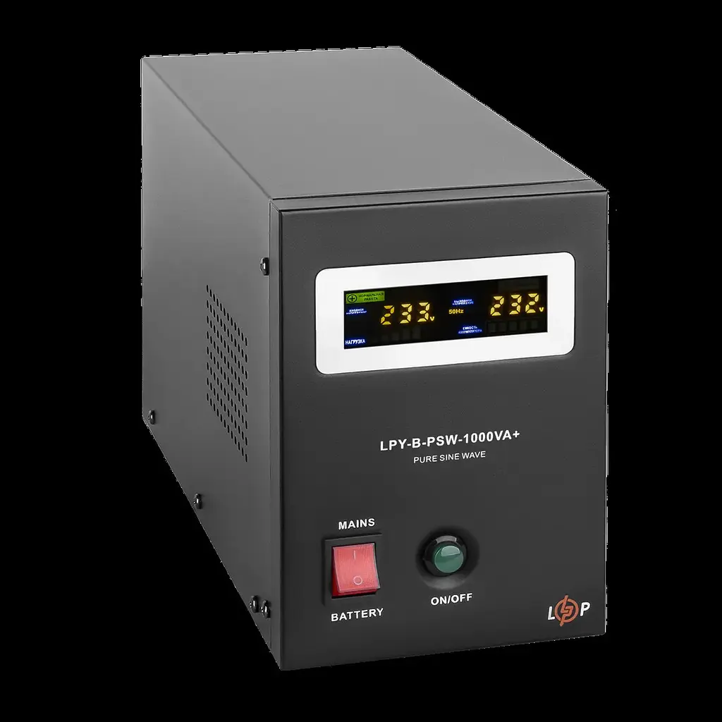 ДБЖ з правильною синусоїдою LogicPower 12V LPY-B-PSW-1000VA + 700 Вт 10A/20A - фото 3