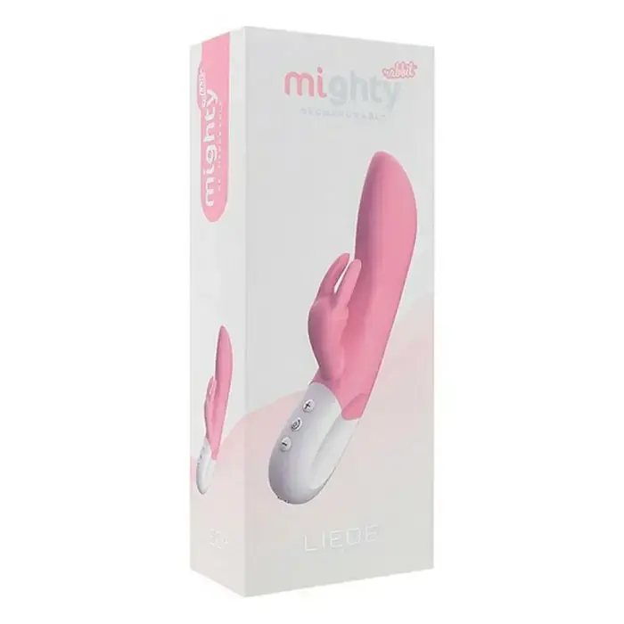 Вибратор-кролик Liebe Pleasure Toys Mighty Rechargeable Rabbit 21.5 см (светло-розовый) - фото 5