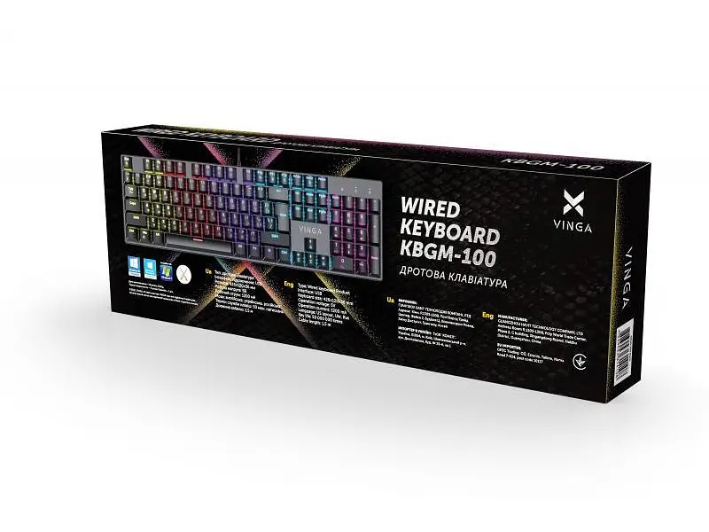 Клавіатура Vinga KBGM-100 Black - фото 5