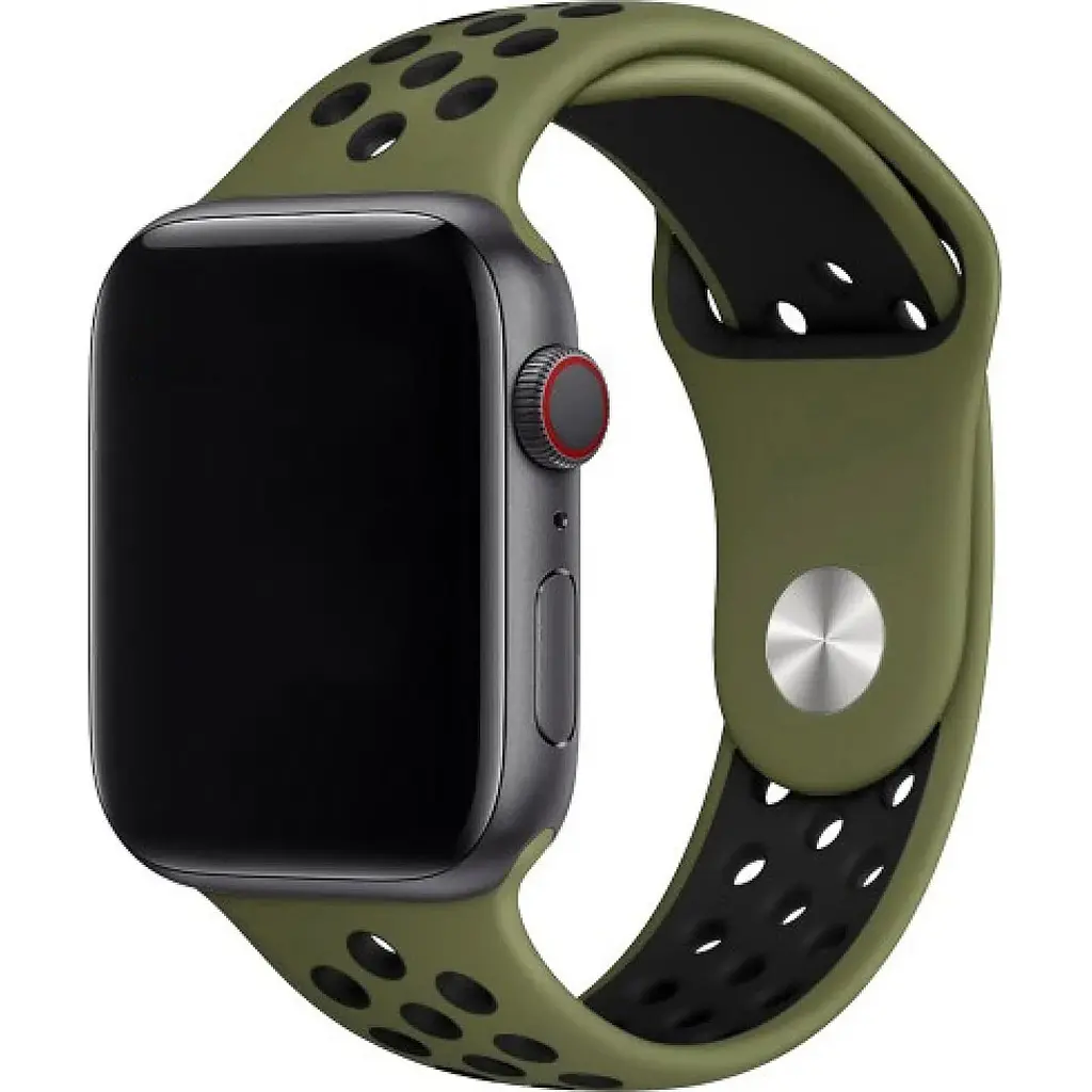 Ремінець Sport Nike для Apple Watch 42/44/45/46/49mm Olive Green/Black [119481] - фото 2