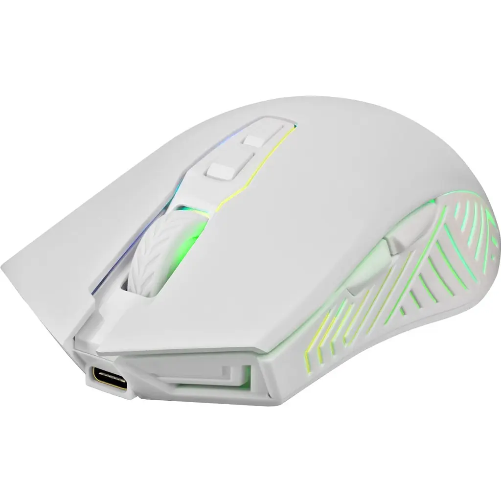Компьютерная мышка Defender Pandora GM-502 беспроводная игровая 7кн. 3200 dpi. 500 mAh белая (52502) - фото 10