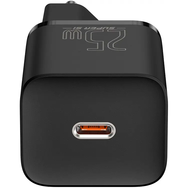 Сетевое зарядное устройство Baseus Super Si Quick Charger 1C 25W Black (CCSP020101) [78687] - фото 4