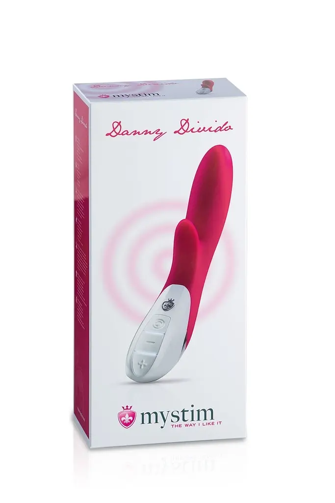 Вібратор-кролик Mystim Danny Divido 27 см малиновий - фото 2