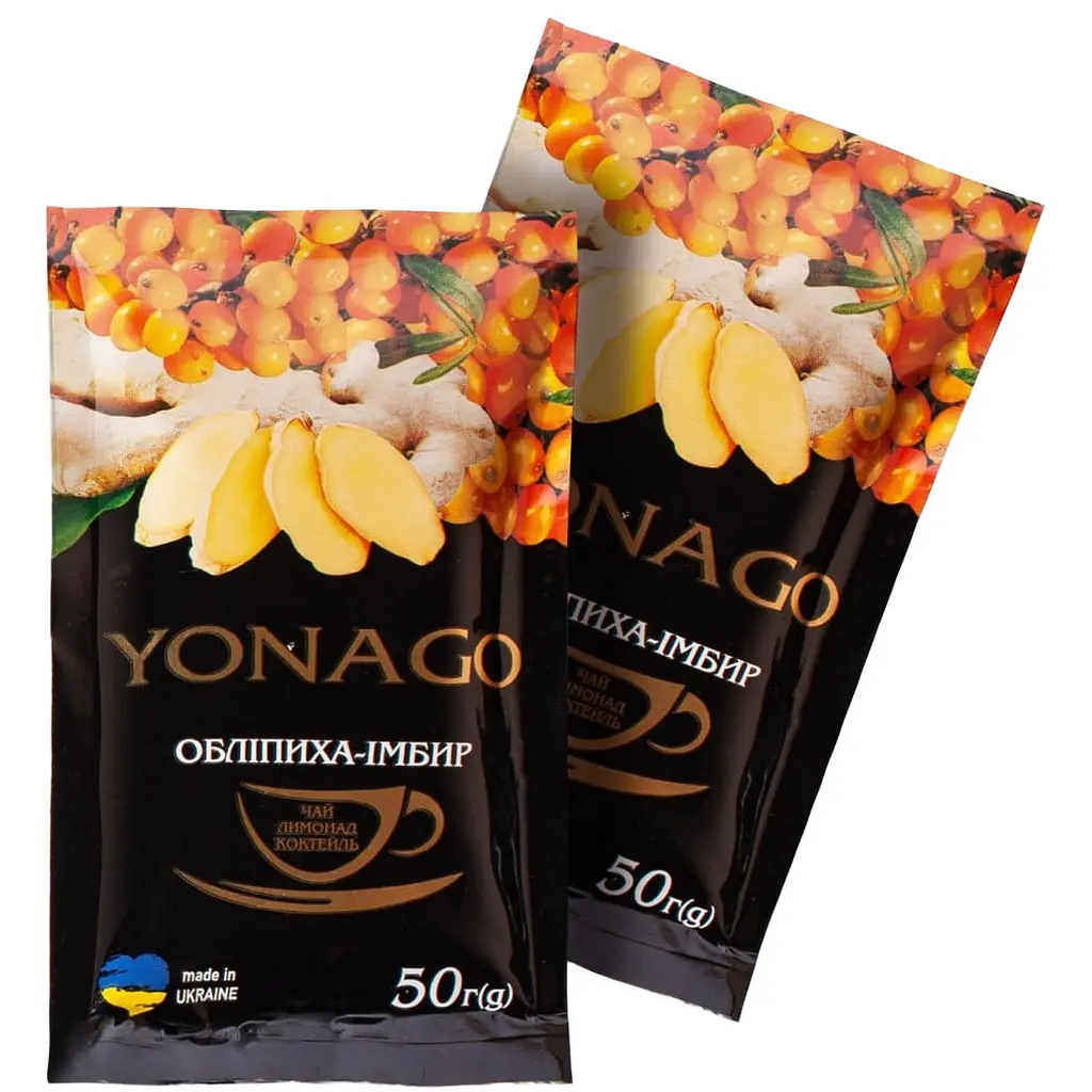 Напій вітамінний концентрований YONAGO Обліпиха-Імбир 50 г