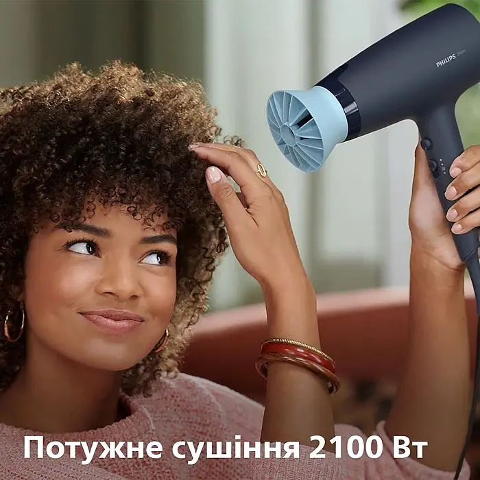 Фен Philips ThermoProtect 2100 Вт 6 режимів чорний (BHD360/20) - фото 2