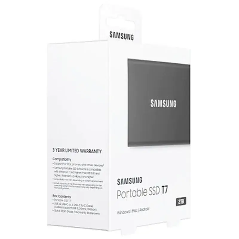 Накопичувач SSD USB 3.2 2TB T7 Samsung (MU-PC2T0T/WW) - фото 9