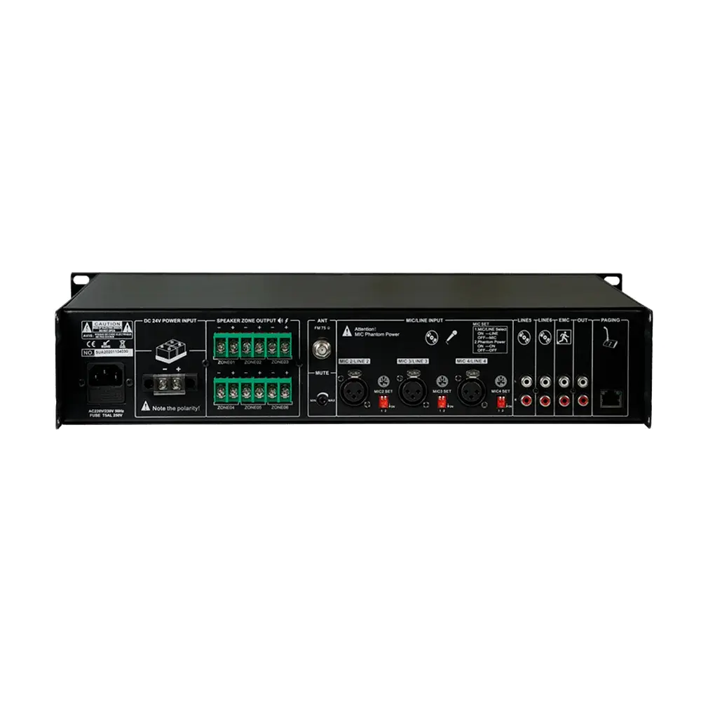 Мікшуючий підсилювач CMX DA-240MT, 6 зон, 19" (17-00001) - фото 3