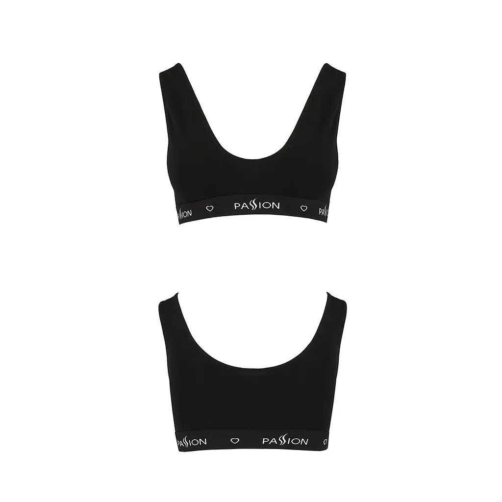 Спортивний топ з широкою гумкою Passion PS004 TOP L, black - фото 5