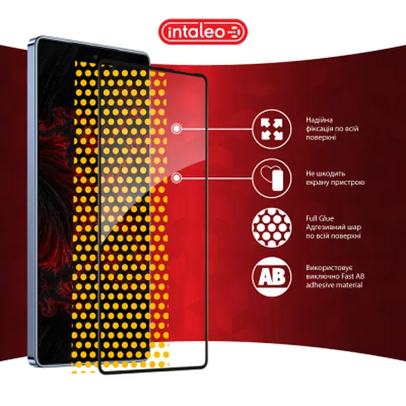 Скло захисне Intaleo Full Glue Infinix Note 40 4G Black (1283126594915) - фото 7