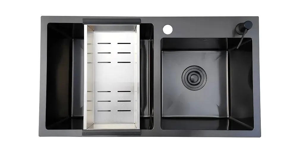 Кухонна мийка Romzha Arta U-730D BL RO43520, Нержавіюча сталь