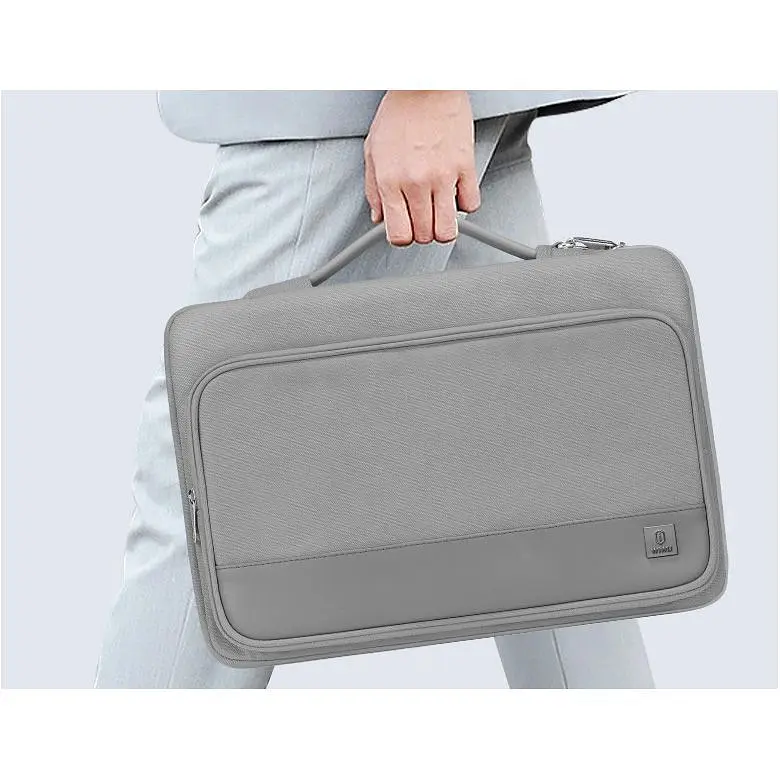 Сумка для ноутбука WiWU Cozy Classic Sleeve Series MacBook 14` Gray [151949] - фото 2