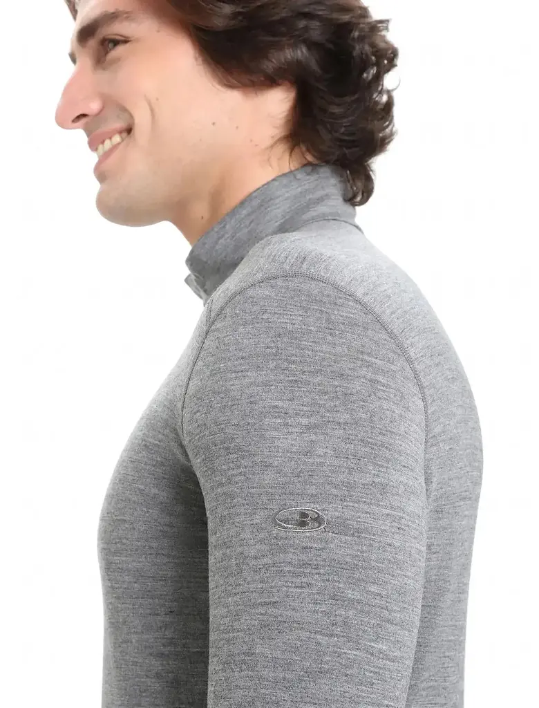 Термокофта Icebreaker 200 Oasis LS Half Zip Men Gritstone L (1052-104 367 013 L) - фото 5