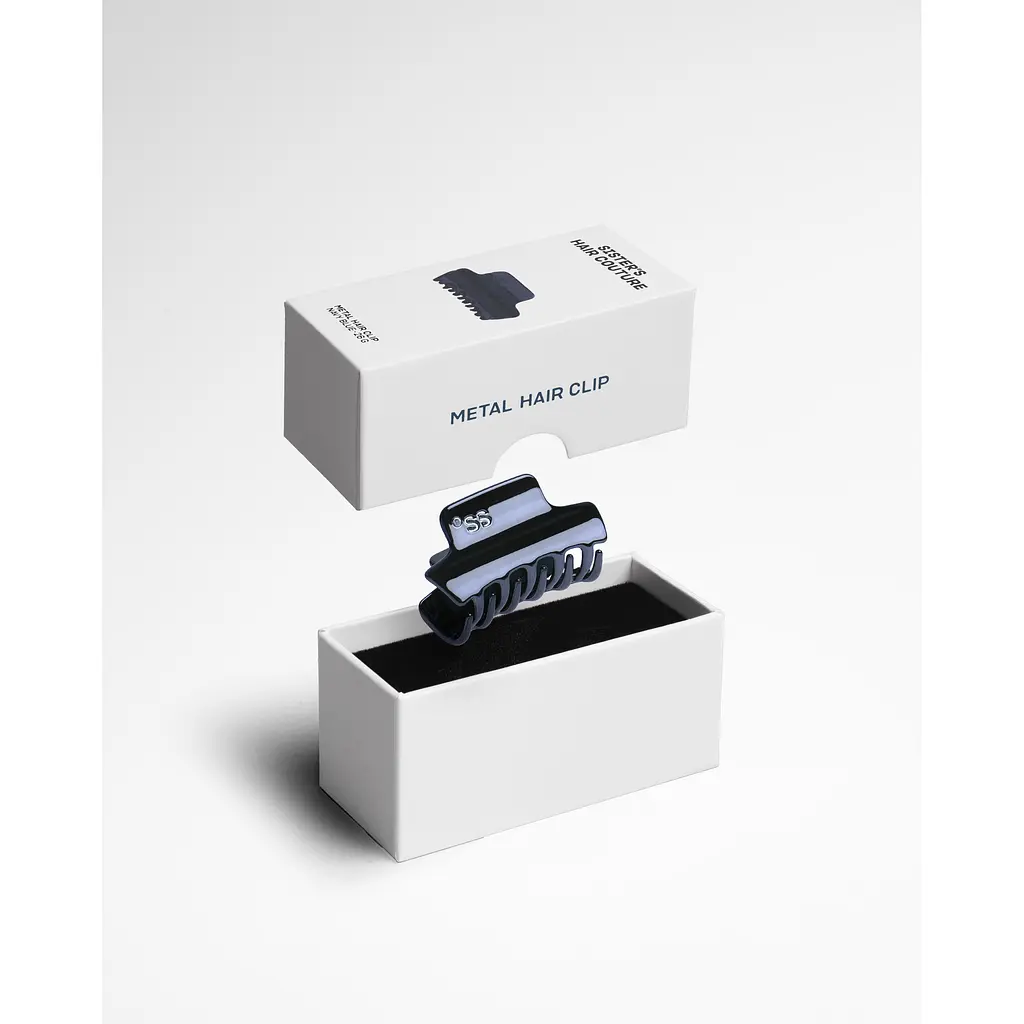 Заколка для волос Sister`s Aroma Navy blue Maxi металлическая - фото 2