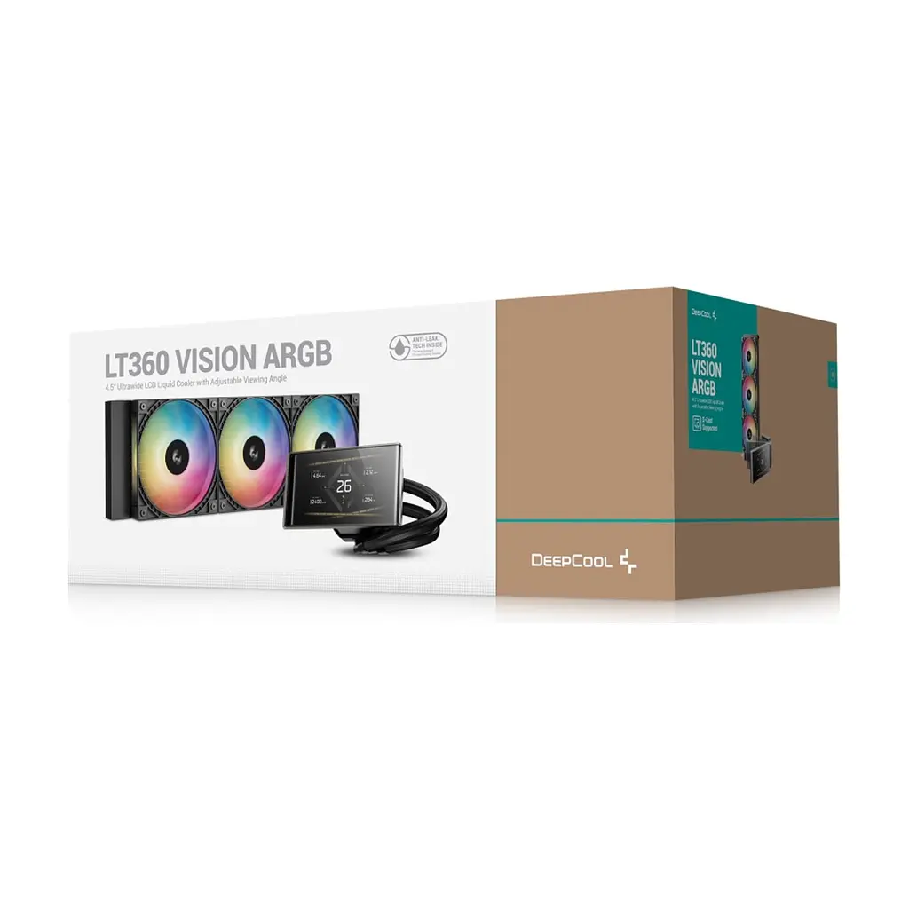 Система рідинного охолодження Deepcool LT360 Vision ARGB Black (R-LT360VISION-BKAMMC-G-1) - фото 8