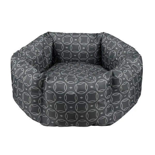 Лежак для собак та котів Barksi Home S круглий Сірий 35x35 см 1212044