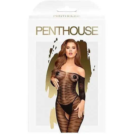 Бодістокінг з довгими рукавами Penthouse - Dreamy Diva Black S/L - фото 3