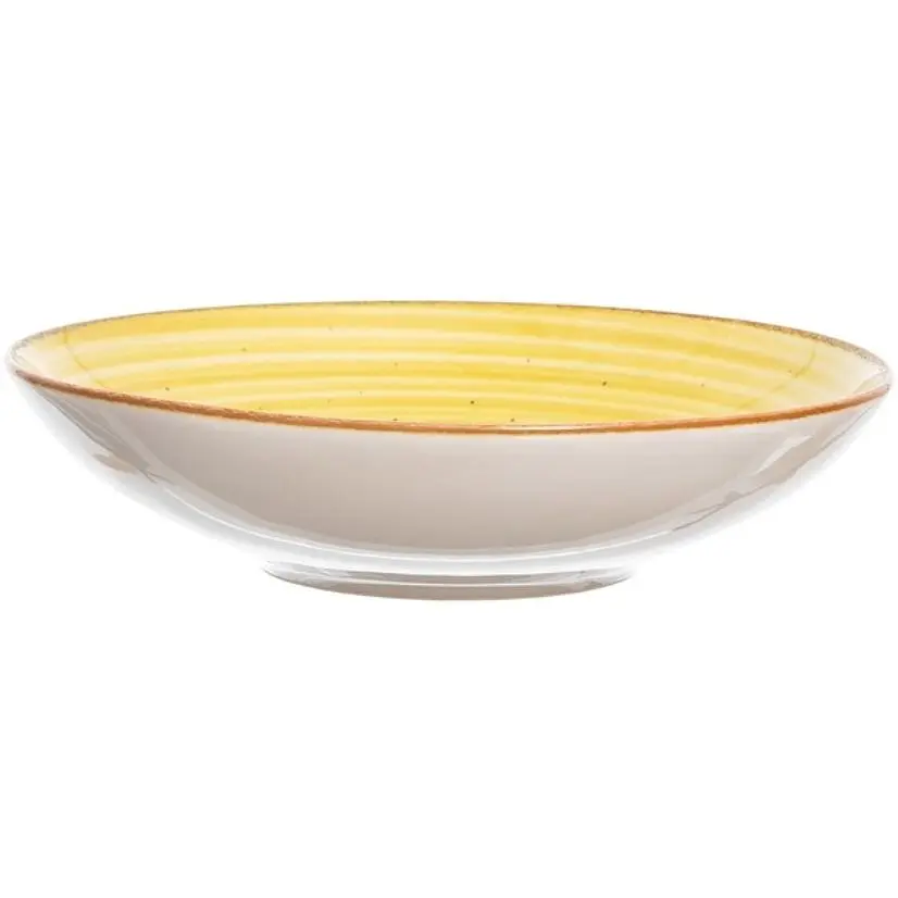 Тарелка суповая Ipec Grano 21 см желтая (30905172) - фото 2