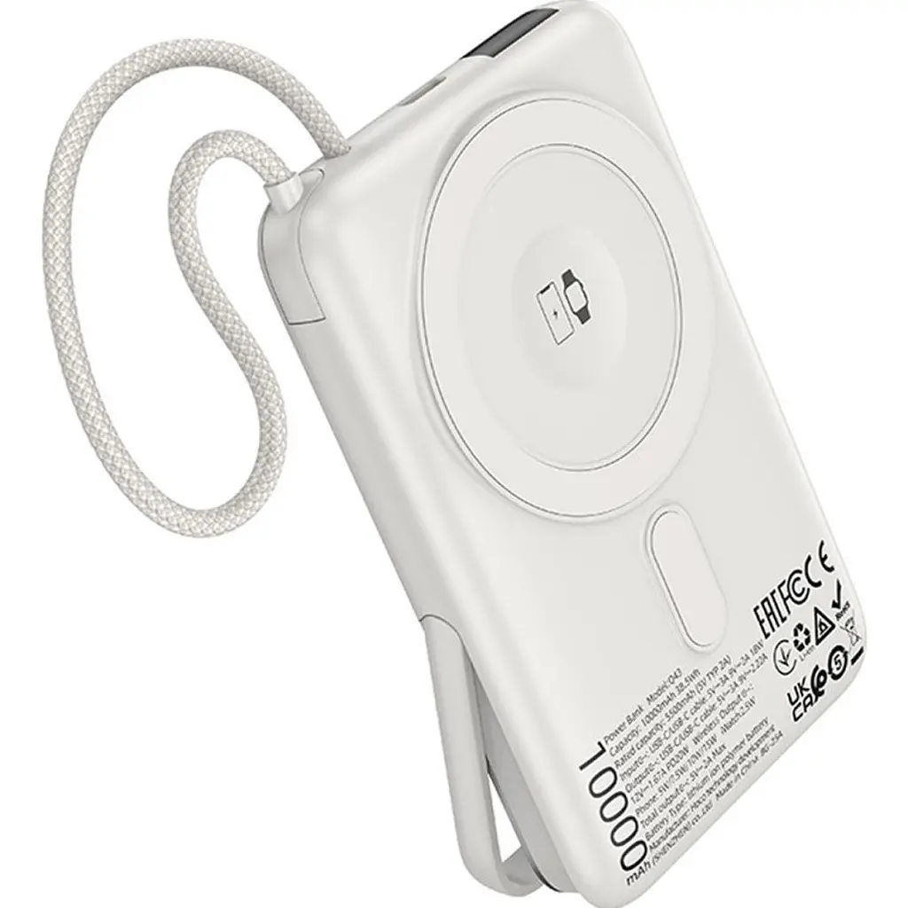 Зовнішній акумулятор Hoco Q43 Clever 10000mAh 20W Silver [165933] - фото 4