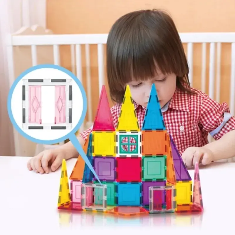 Конструктор Picasso магнітний Tiles Magnetic Building Blocks 36 деталей (817338027971) - фото 4