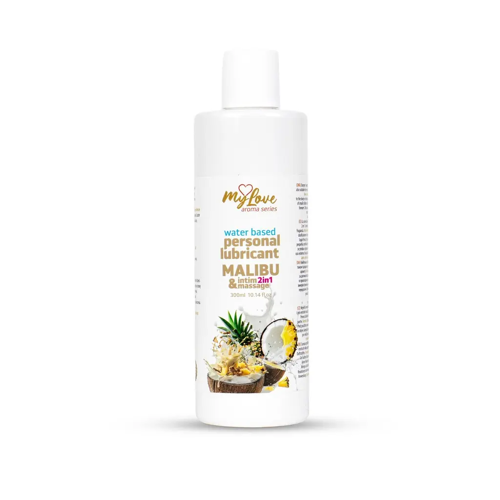 Лубрикант MyLove Aroma Series IntimMassage 2in1 Malibu, 300 мл