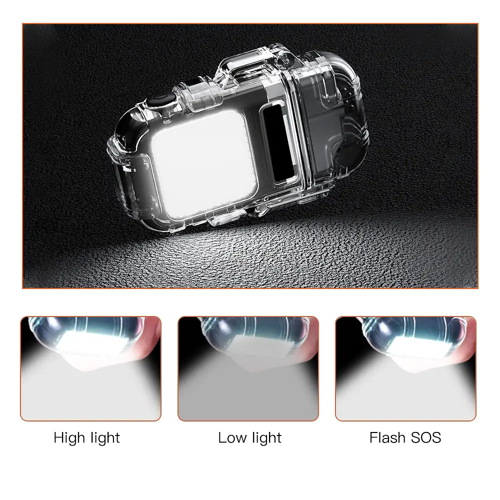 Запальничка плазмова 2в1 Type-C / Електронна USB-запальничка з LED-ліхтарем - фото 4