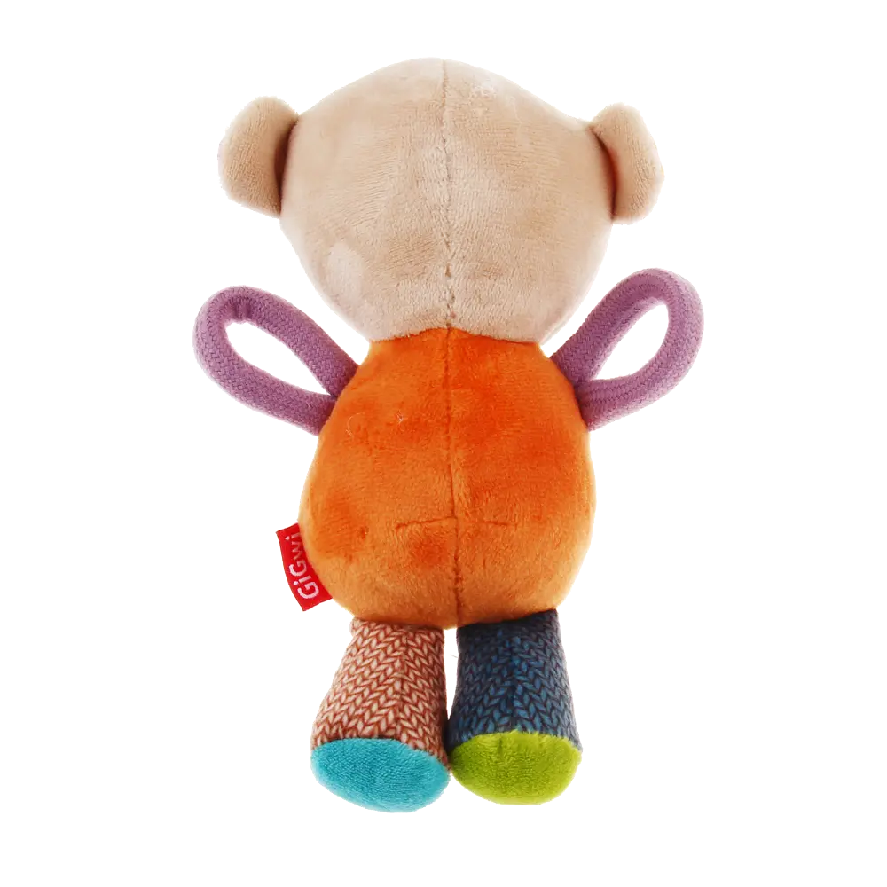 Іграшка для Собак Gigwi Plush Friendz Мишка з пищалкою 16х8х8 см - фото 4