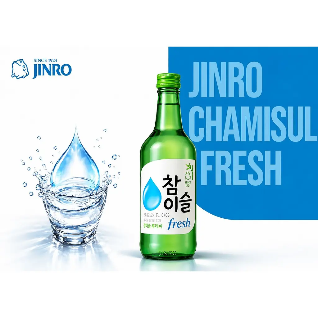 Соджу Jinro Chamisul Fresh 16% 20 шт. х 360 мл - фото 3