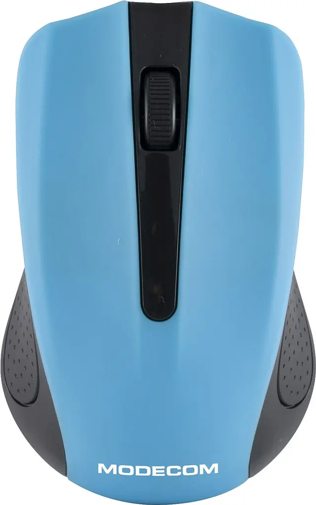 Компьютерная мышка ModeCom MC-WM9 беспроводная 2кн. 1200dpi нано ресивер черная-синяя (M-MC-0WM9-140) - фото 3