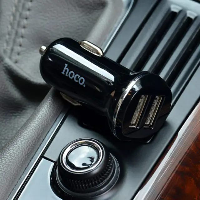 Автомобільний зарядний пристрій HOCO Z1 (2USB 2.1A) Чорний (Оригінал) - фото 5
