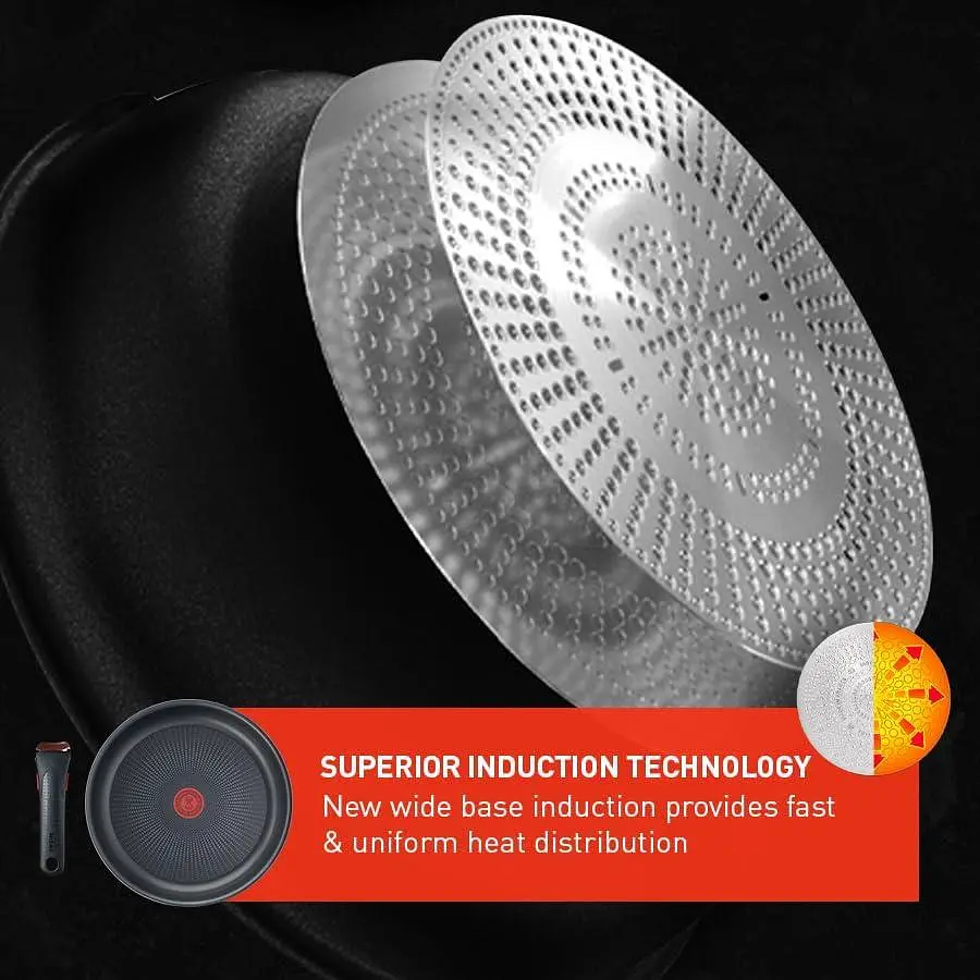 Набор посуды TEFAL Ingenio Ultimate L7649053-12 предметов, все типы кухонь, антипригарное покрытие, снимаемая ручка. - фото 3