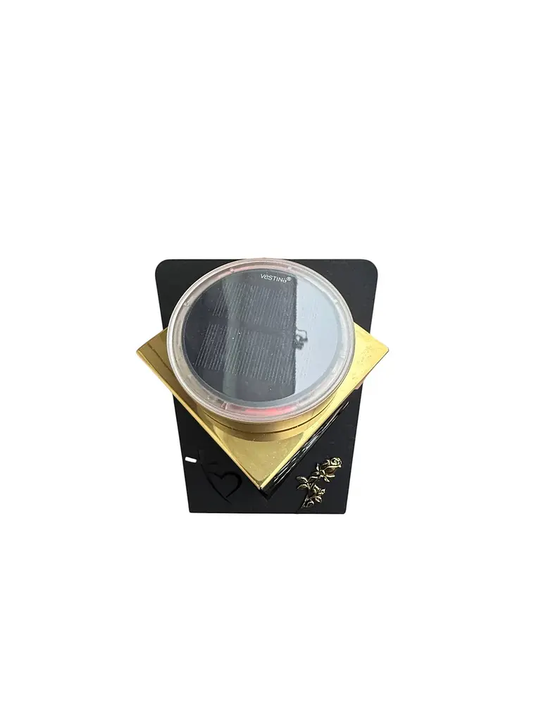 LED лампадка на могилу 24×16 см на сонячній батареї тепле світло №1 - фото 6