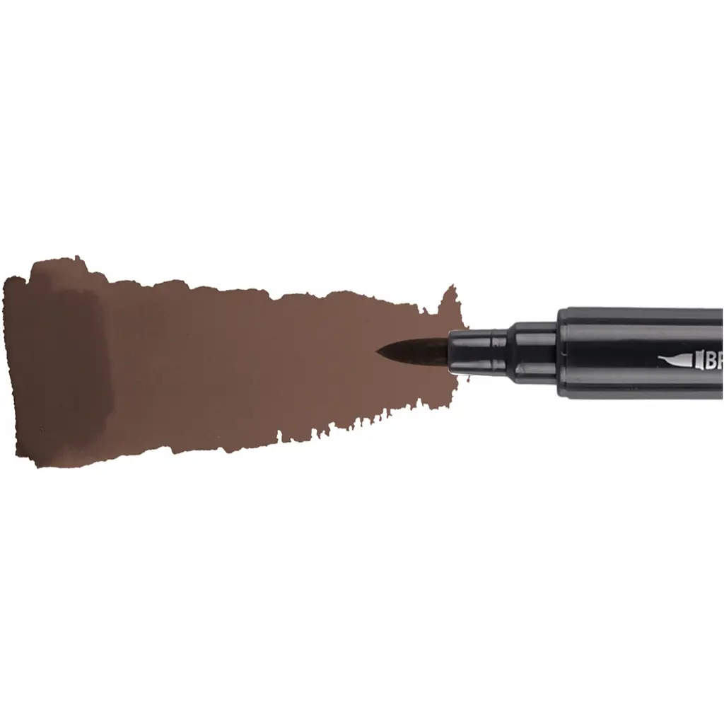 Маркер акварельний Santi  Brush Marker SWB-31 сіро-коричневий двосторонній 6 шт. (391087) - фото 2