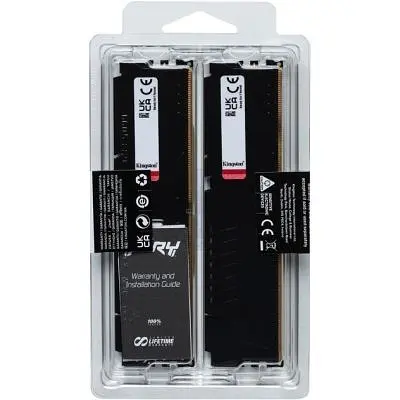Модуль памяти для компьютера DDR5 64GB (2x32GB) 5200 MHz Beast Black Kingston Fury (ex.HyperX) (KF552C40BB2K2-64) - фото 6